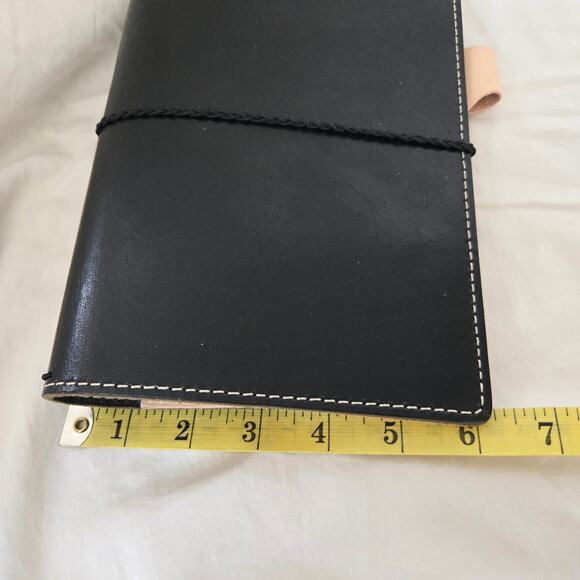 Chic Sparrow Journal Cover Black Leather Made in the USA Travelers Book *read* - Picture 10 of 12